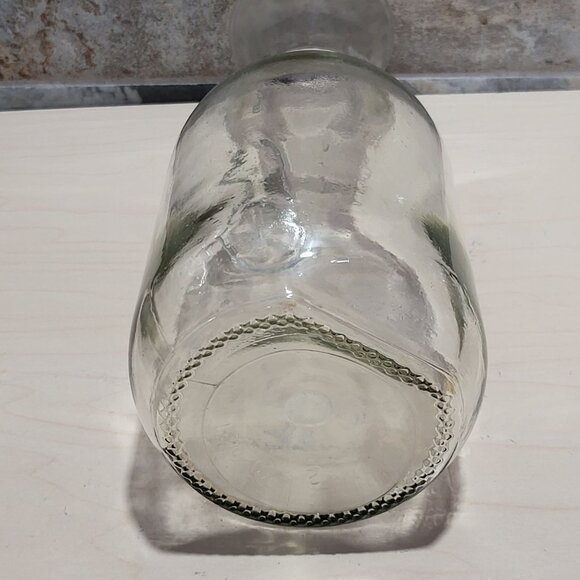 VTG Embossed Paul Masson Since 1852 Glass Milk Bottle Carafe Decanter Vase 10" N - Picture 6 of 11